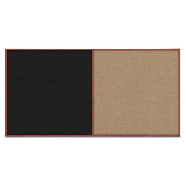 Enclosed Corkboard, 3 Door, 96"x48", 4" Fra